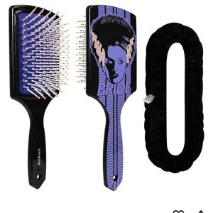 Bride of Frankenstein Hair Brush and Spa Headband Set